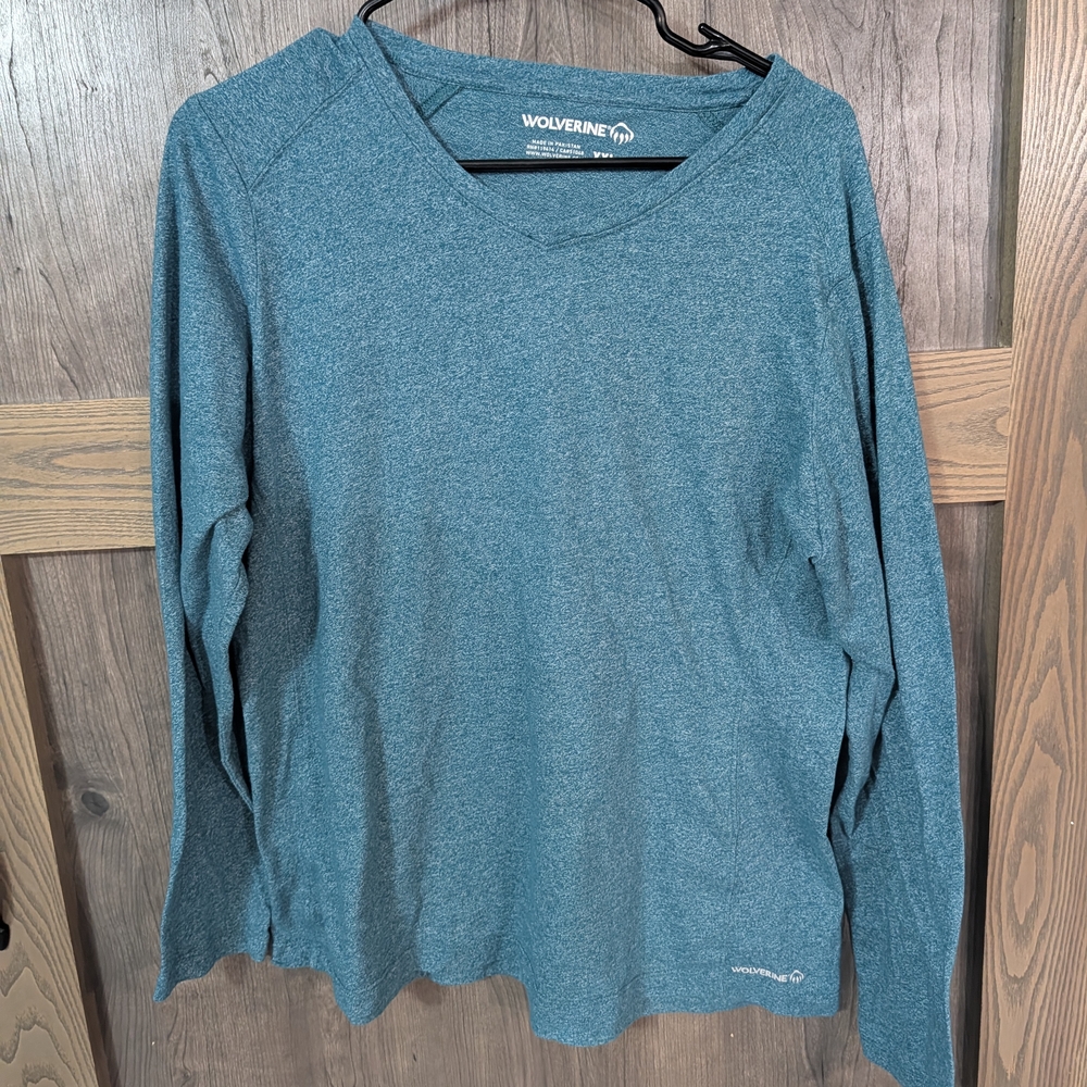 Wolverine Teal Long Sleeve Shirt